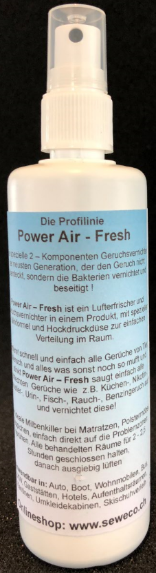 Geruchsvernichter Power Air - Fresh, der ultimative, Pumpspray mit 125 ml, Art.-Nr. P-125