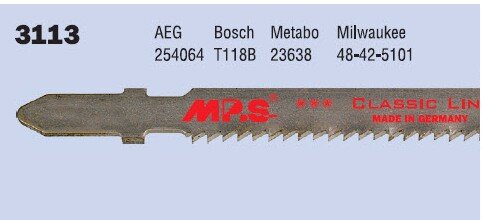 Stichsägeblatt für Metall, T 118 B, Art.-Nr. 3113