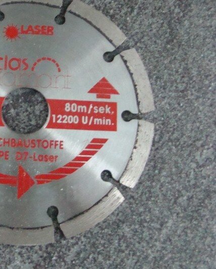 D7-115 Diamantscheibe Dachbaustoffe, Laser