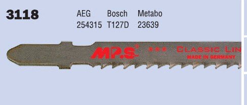 Stichsägeblatt für Metall, T 127 D, Art.-Nr. 3118
